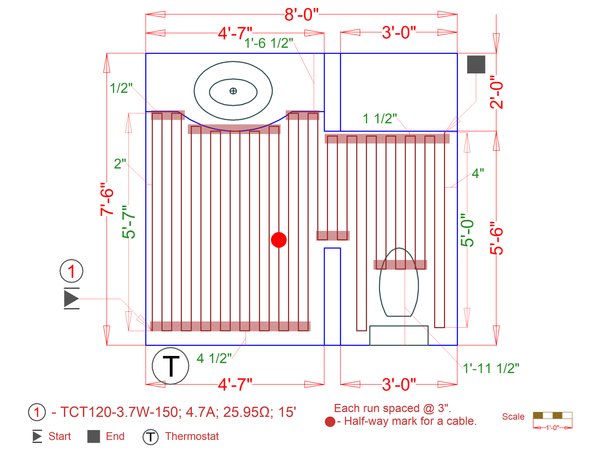 TempZone Floor Heating with Grip Strips