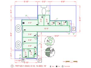 101 Floor Plans Tempzone Cables With Strip Bathroom - Plan 55. 65 sq.ft ...