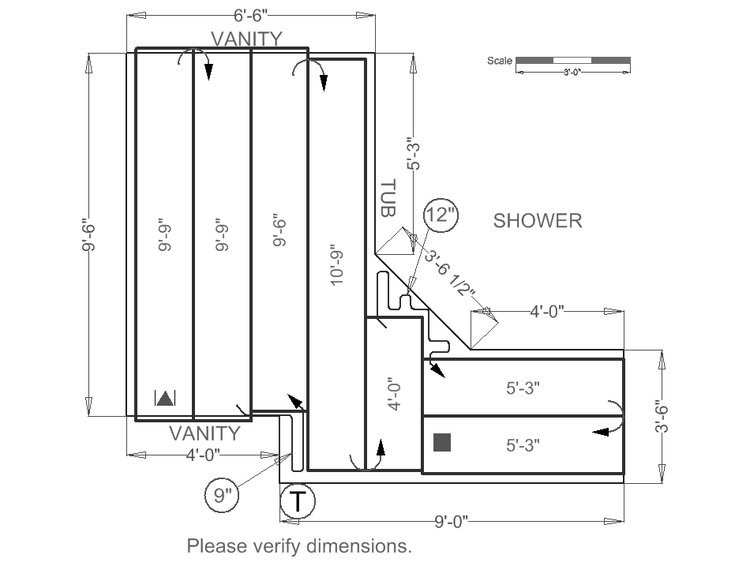 Bathroom Showcase in Cincinnati, OH. 92 sq.ft. WarmlyYours