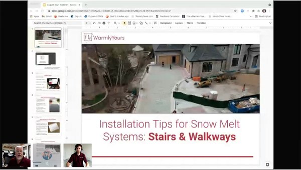 Installation Tips for Snow Melt Systems: Stairs & Walkways