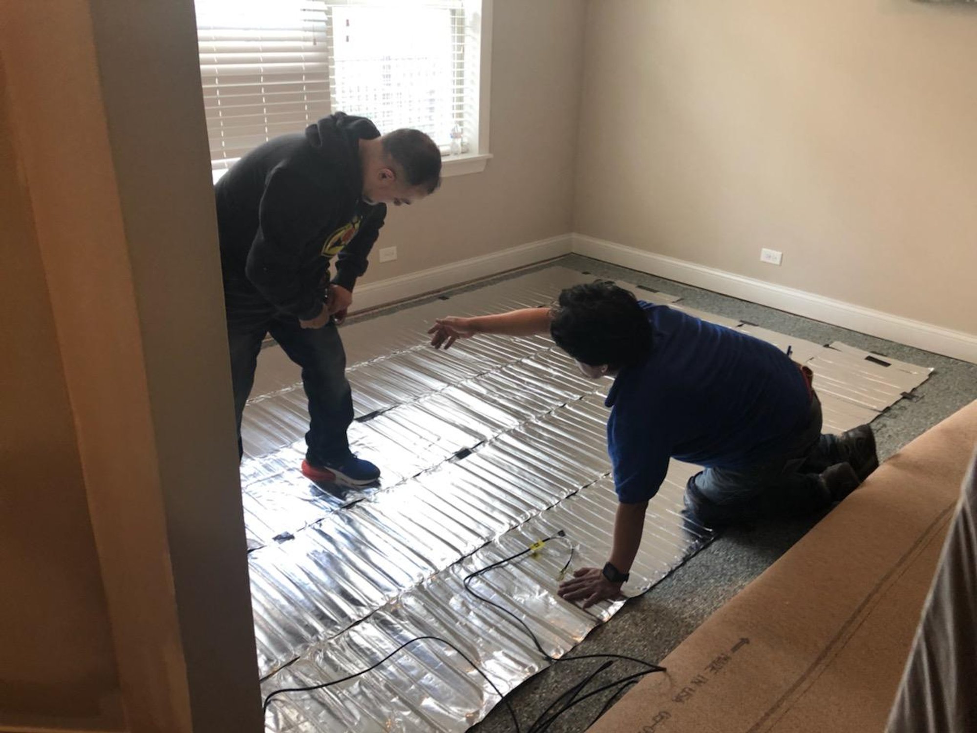 Installing Environ Flex Roll for room with carpet