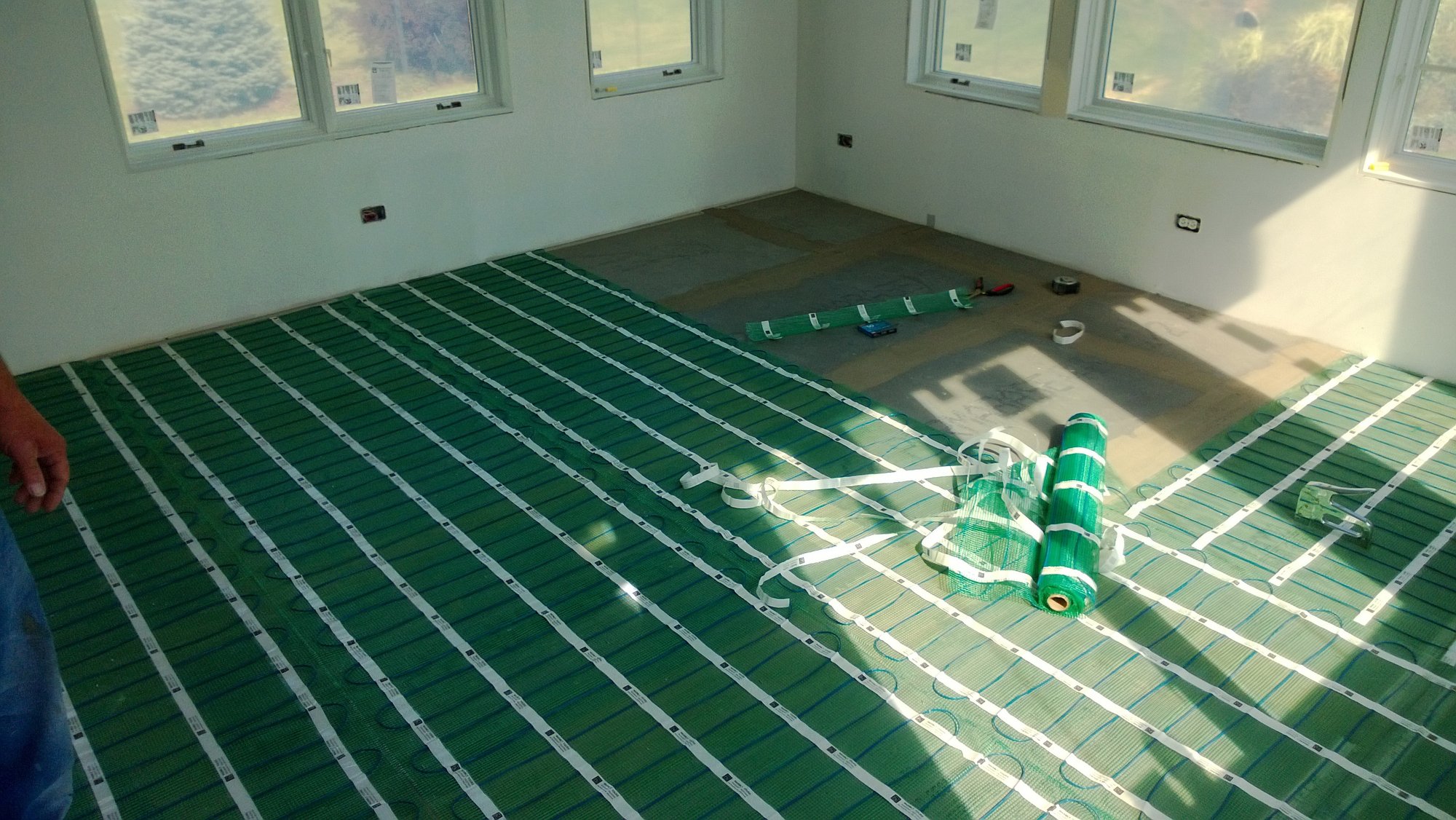 Installing Floor Heating for Sunroom CRYSTAL LAKE, IL