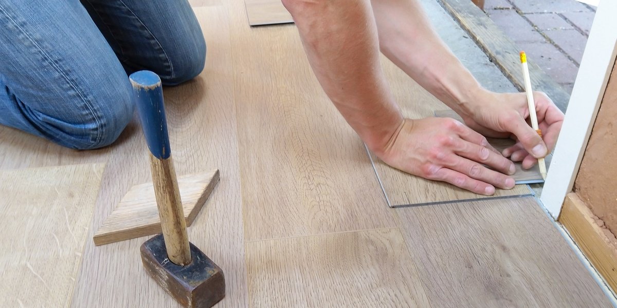 Installing luxury vinyl plank or tile floor for entryway