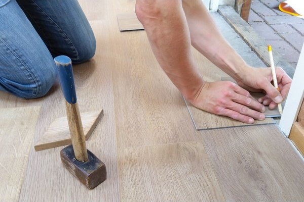 Installing luxury vinyl plank or tile floor for entryway