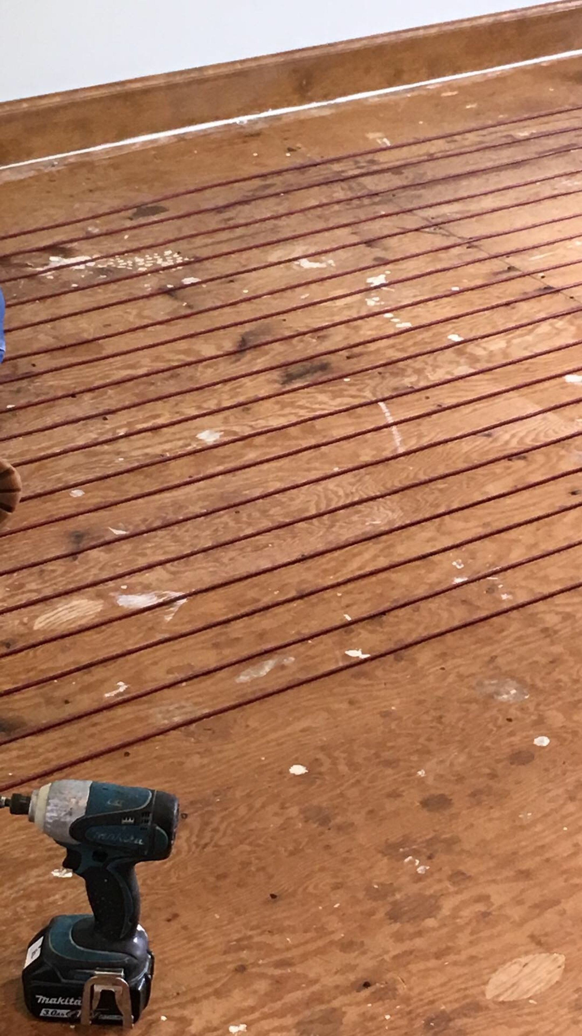 Installing tempzone cable floor heating for bedroom with lvt
