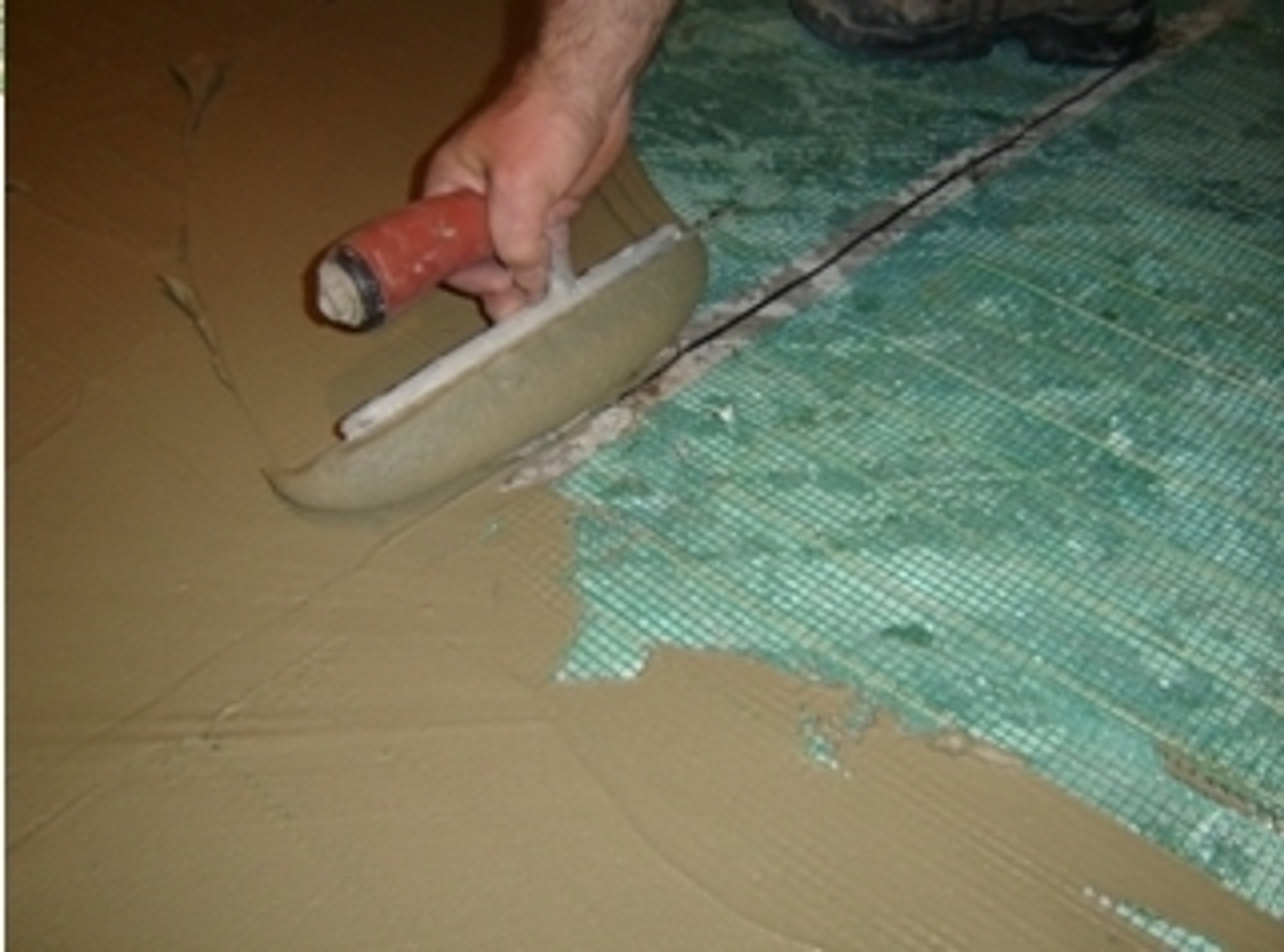 Installing tempzone flex roll with thinset