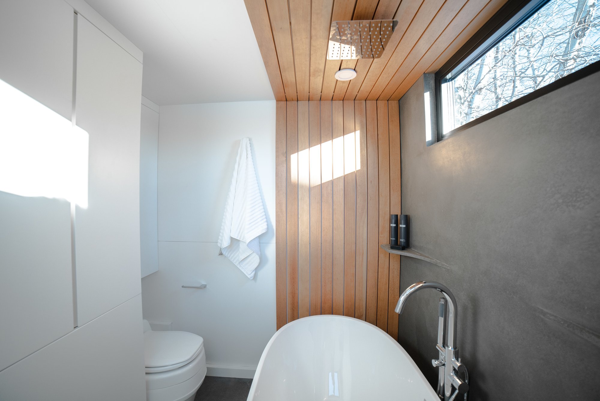 Interior of Fritz Tiny Home inside bathroom