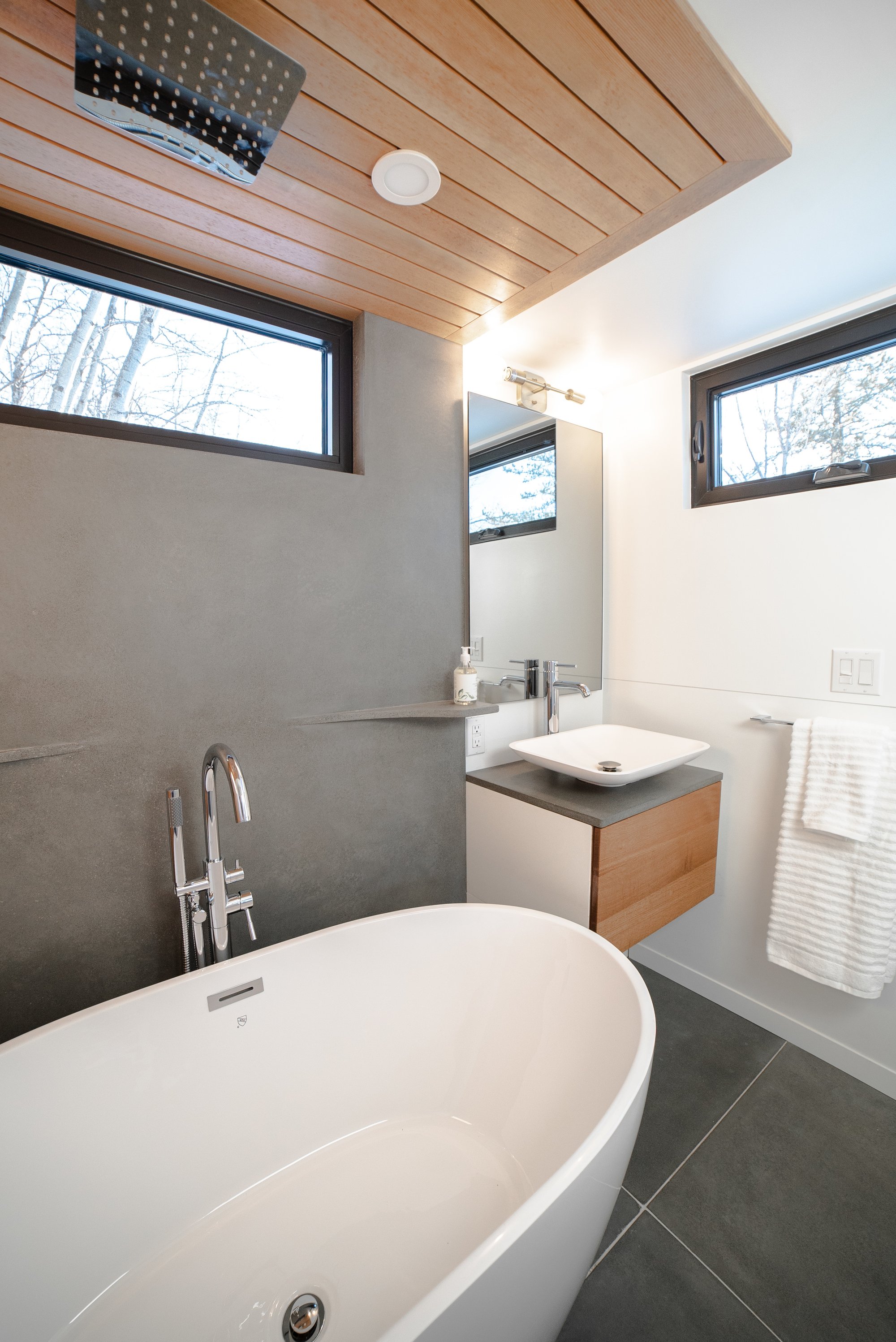 Interior of Fritz Tiny Home angled 2