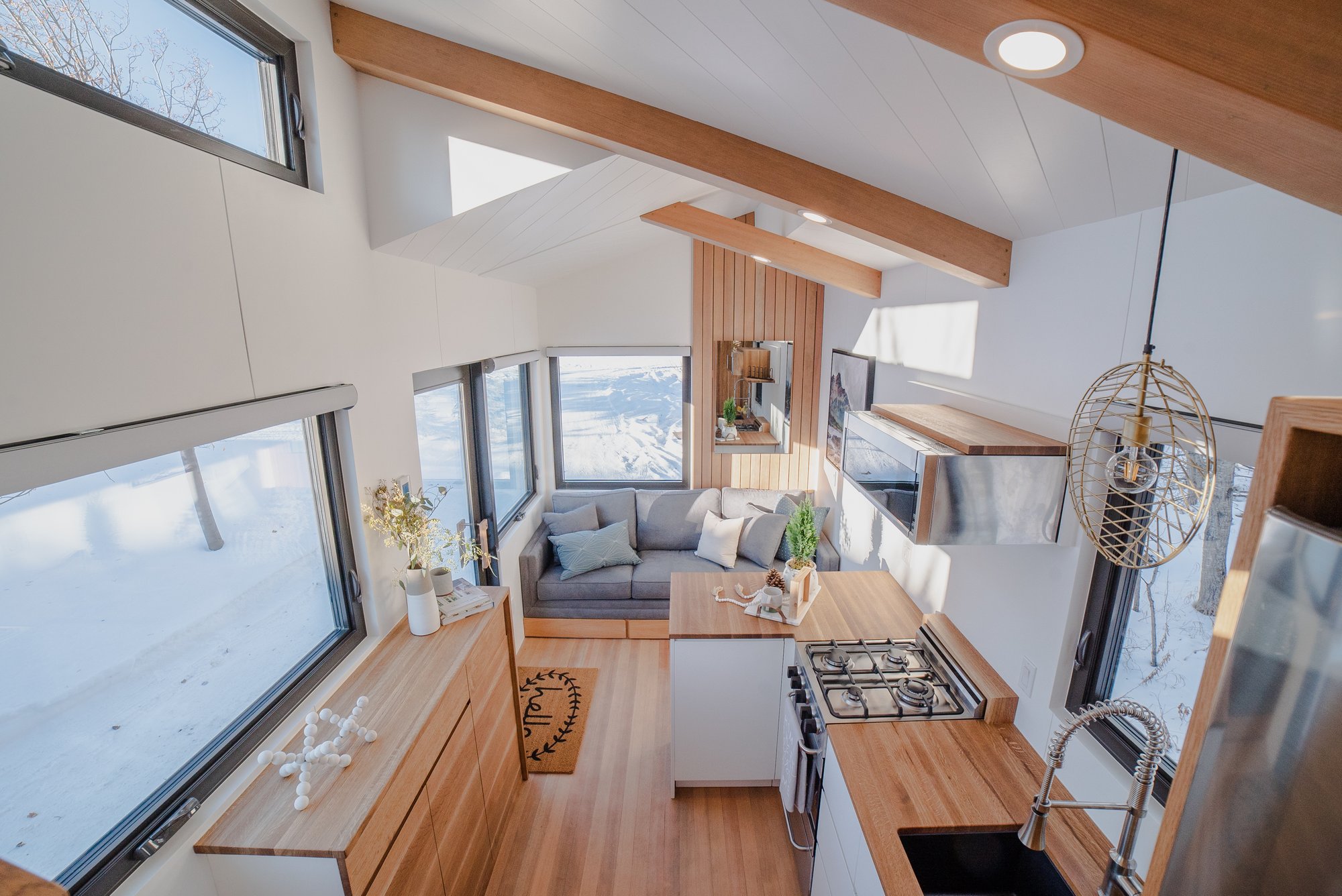 Interior of Fritz Tiny Home from loft
