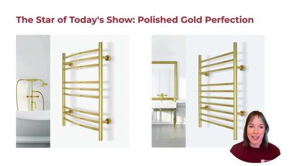 Introducing WarmlyYours New Gold Towel Warmers