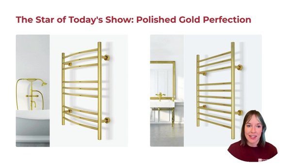 Introducing WarmlyYours New Gold Towel Warmers