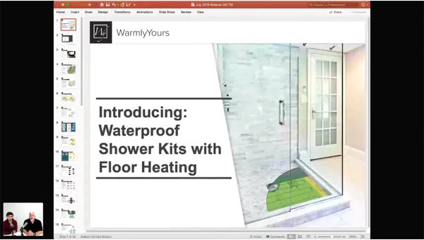 Introducing: Waterproof Shower Kits with Floor Heating