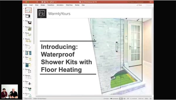 Introducing: Waterproof Shower Kits with Floor Heating