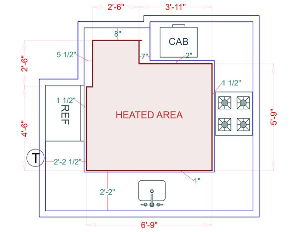 Installation Heated Area