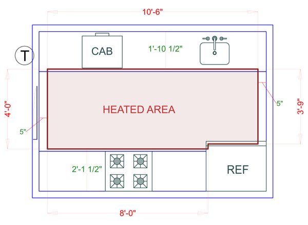 Installation Heated Area