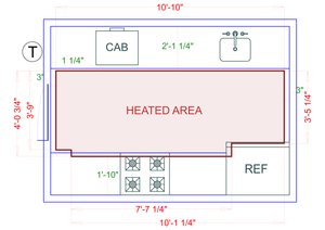 Installation Heated Area