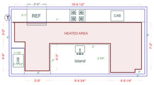 Installation Heated Area