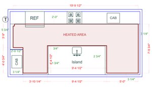 Installation Heated Area
