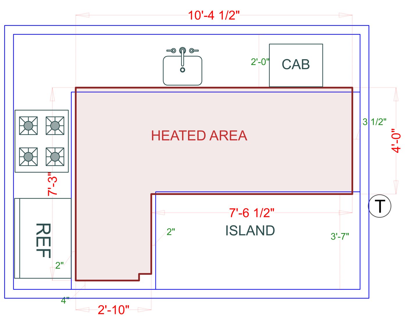 Installation Heated Area