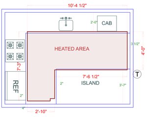 Installation Heated Area