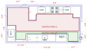 Installation Heated Area
