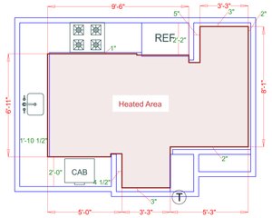Installation Heated Area