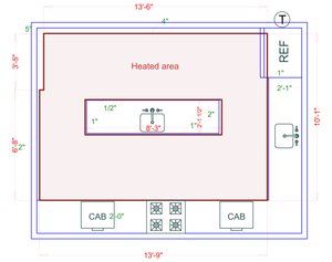 Installation Heated Area
