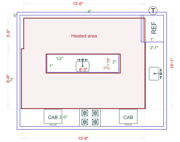 Installation Heated Area
