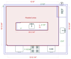 Installation Heated Area