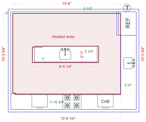 Installation Heated Area