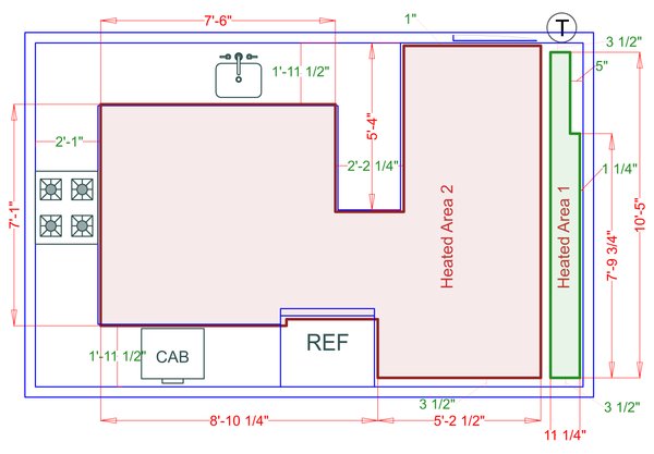 Installation Heated Area