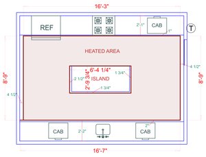 Installation Heated Area