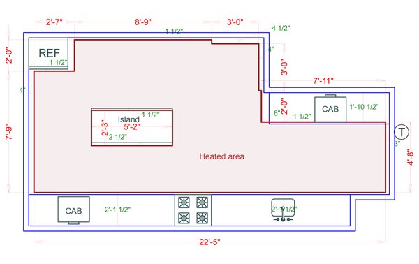 Installation Heated Area