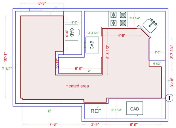 Installation Heated Area