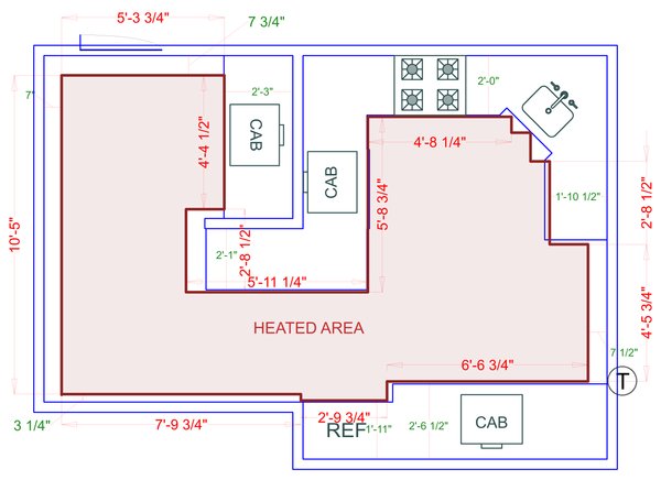 Installation Heated Area