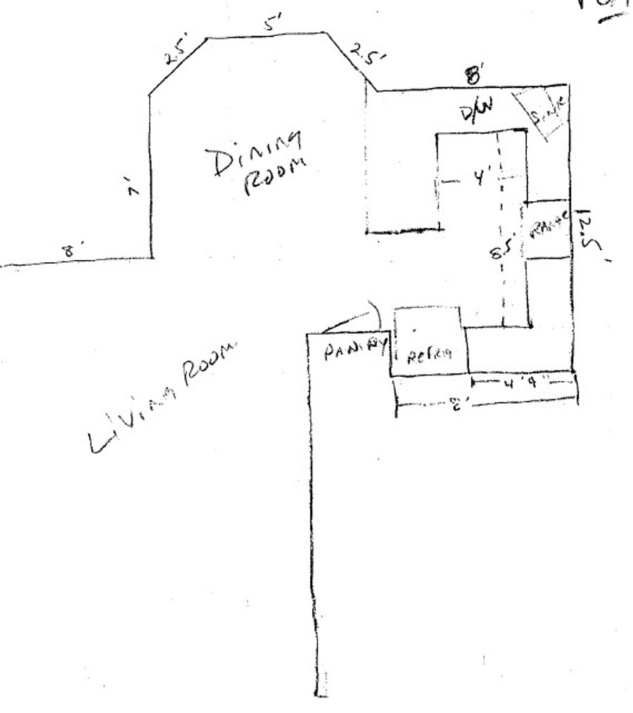 Room layout for kitchen and dining room tile floor heating