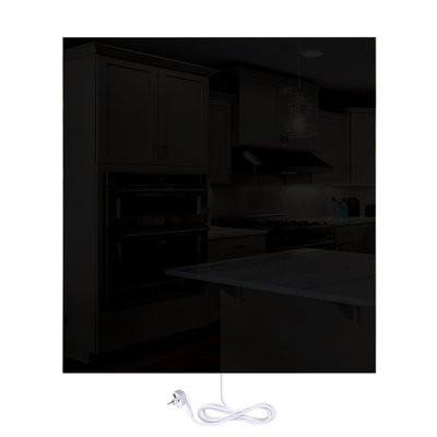 Ember Glass Radiant Heater - Wall Mounted - Black - 60x60cm - 400W