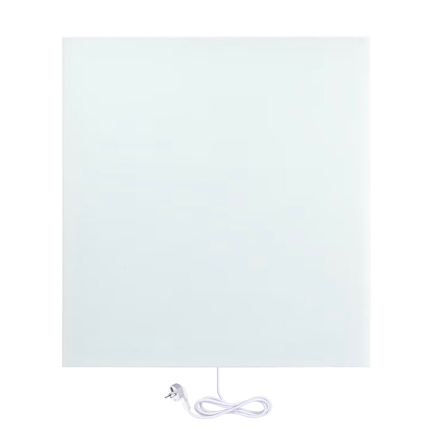 Ember Ceramic Glass Radiant Heater - Wall Mounted - White - 60x60cm - 400W