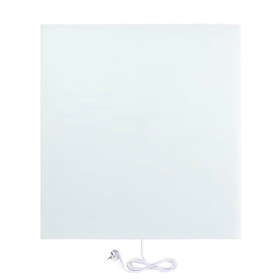 Ember Ceramic Glass Radiant Heater - Wall Mounted - White - 60x60cm - 400W