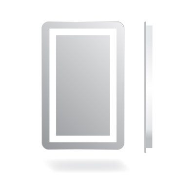 Isabell LED Mirror W 36ʺ x H 36ʺ x 1.75ʺ, Warm Yellow - 3000K