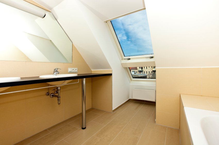 Luxury Vinyl Flooring adds economical elegance to this bathroom remodel