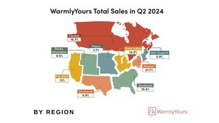 WarmlyYours Q2 2024 Quarterly Report Infographic Regional Sales