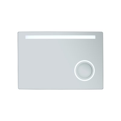 Judy 36″ x 24″ Wall-mounted LED Mirror with Built-in Magnifying Mirror and Defogger