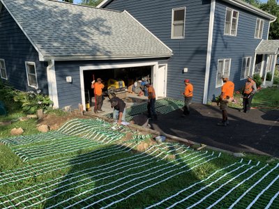 Kaplan Heated Driveway Installation with Snow Melting