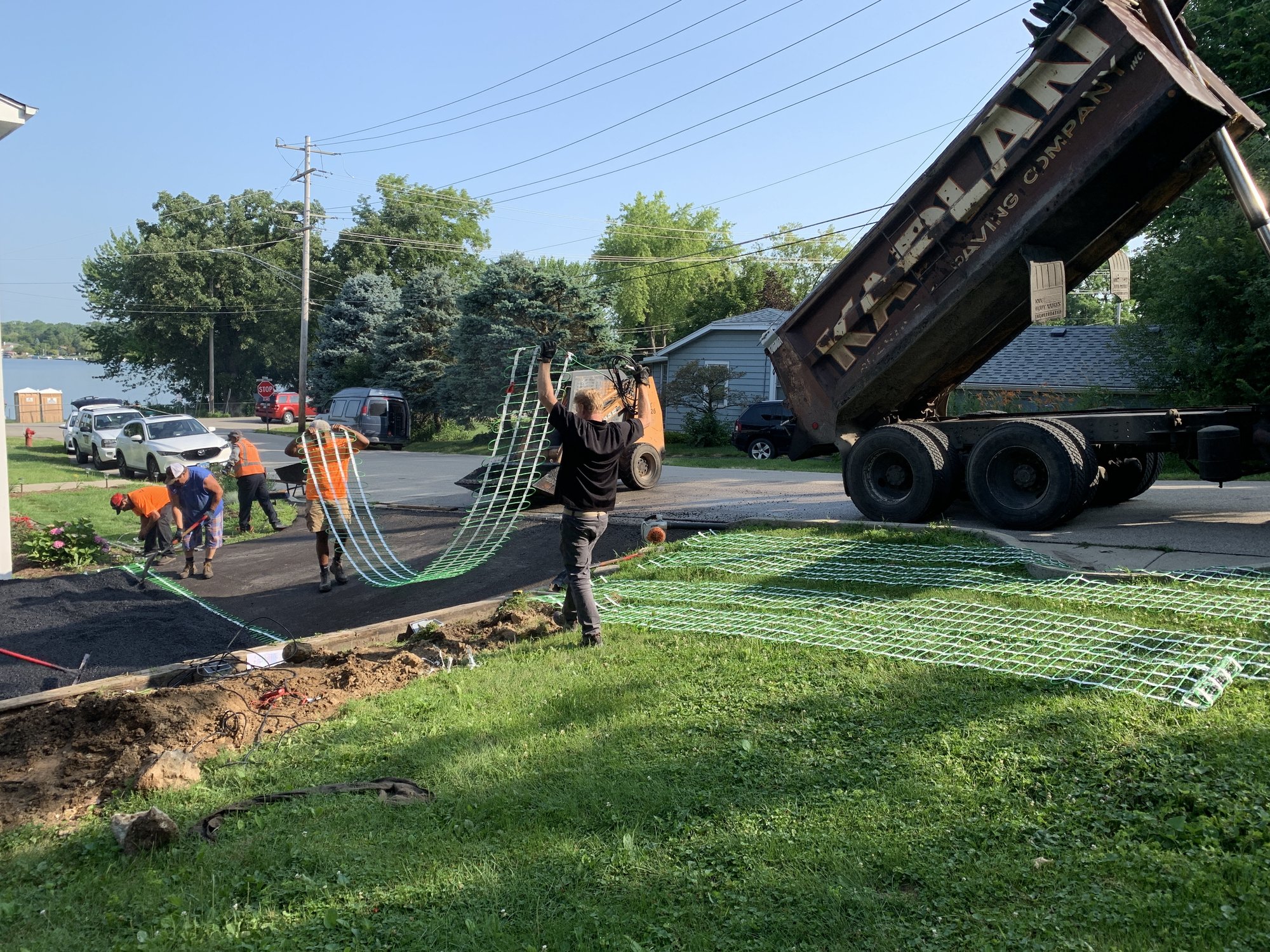 Kaplan Snow Melt for Driveway Installation dry fitting mats