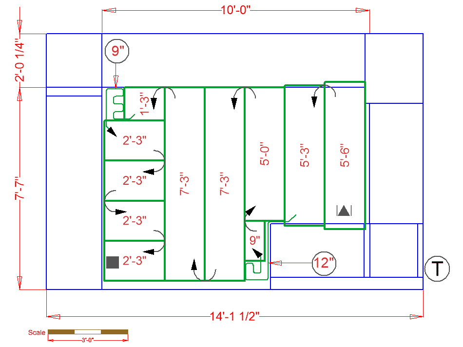 Kitchen Floorplan for Radiant Heat