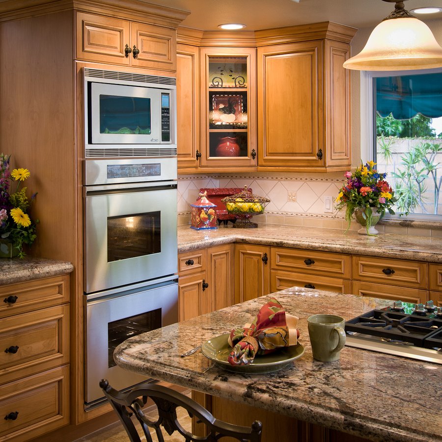 Kitchen with floor heating by kitchen places of ventura