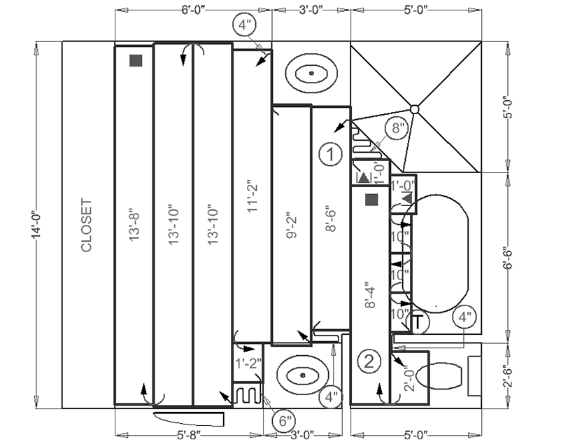 WarmlyYours custom installation SmartPlans for bathroom floor heating