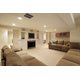 Large Basement with carpet floor