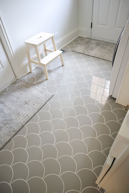 Laundry room with heated tile floor OAK LAWN, IL